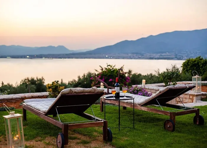 Sunset Paradise - Verga's Utimate Seaview Getaway וילה Mikrá Mandínia