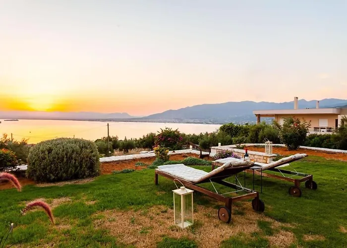 וילה Sunset Paradise - Verga's Utimate Seaview Getaway Mikrá Mandínia